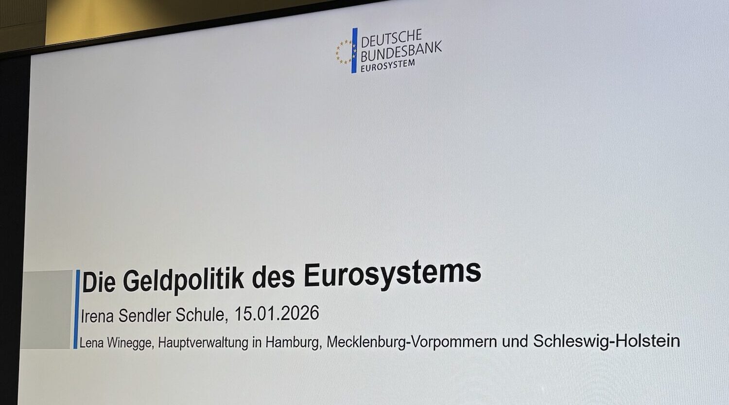 Besuch bei der Bundesbank Hamburg